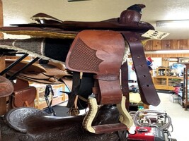 13" Leather Western Saddle