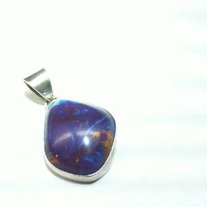  Sterling Silver 0.925% 2.20gms Pendant PENDANT PURPLE BLUE ORANGE BROWN