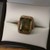. .LARGE EMERALD CUT SMOKEY TOPAZ SET IN 18K YELLOW GOLD - 237 AL (GOLD MARK)