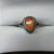  ORANGE SPINY OYSTER  STONE IN STERLING SILVER RING