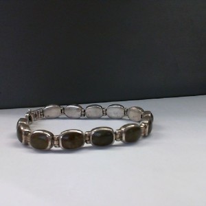 Sterling Silver 0.925% 20.00gms Labradorite Chain Bracelet, 7.5"