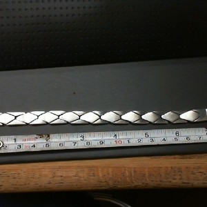  HEAVY STERLING BRACELET FLAT LINK