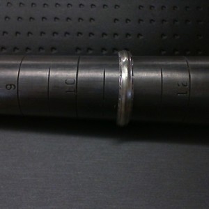  WHITE 14K GOLD MEN'S BAND SIZE 11