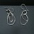  STERLING EARRING DROP CIRCLES