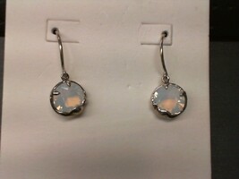 CHAN LUU WHITE OPAL CRYSTAL EARRINGS