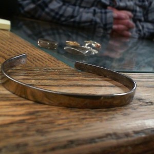  STERLING SILVER CUFF BRACELET "I AM LOVED"