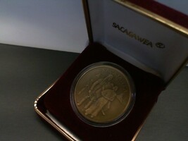 Sacagawea & Poongu' Bronze medalion coin