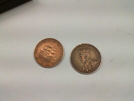 BRITISH COLONIAL SOUTH AFRICA 1D COIN, 1942 or 1936