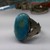  Silver 0.925% 14.20gms Ring Man's Sterling Silver and Chrysocolla Ring, Size 10