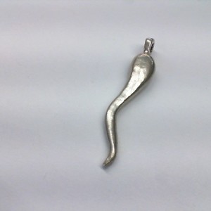  Silver 0.925% 4.40gms Italian Horn Pendant