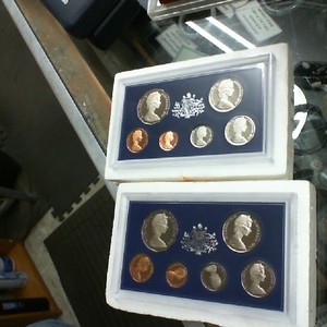 Australia Proof 6 Coin Sets 1974 or 1975