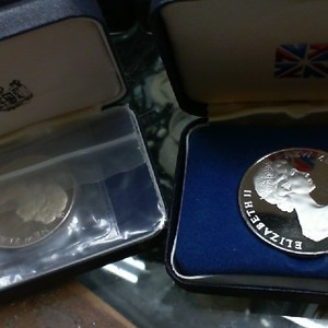 New Zealand $1 One Dollar .925 Silver Proof Coin Original Box - 1974 - 1977 