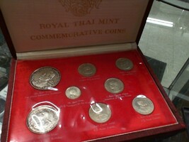Thailand Commemorative 1-50 Baht 8 Coin Collection Set Issued by Royal Thai Mint