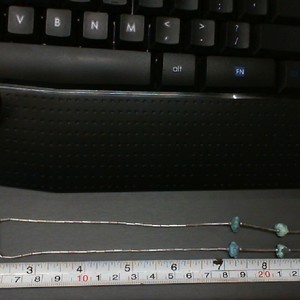 LIQUID SILVER AND TURQUOISE NECKLACE