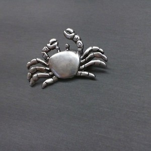 Sterling Silver 0.925% 7.20gms Broach/Pendant CRAB
