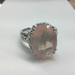  Sterling Silver & Pink Crystal Ring
