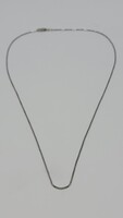 14kt White Gold Box Chain Link Necklace