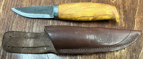 Brusletto Rypa Small Fixed Blade in Leather Sheath