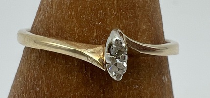 14kt Yellow Gold Ring w/ Small .3 Diamond