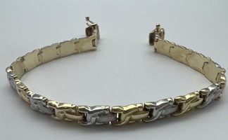 14kt White and Yellow Gold Bracelet