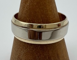 14kt Two Tone Yellow Gold Ring