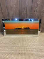 Sunset Mirror Picture w/ Sound Board & Light Backing