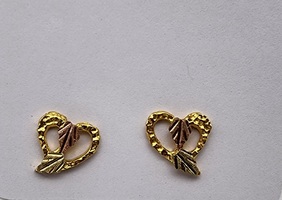 10kt Black Hills Gold Earrings
