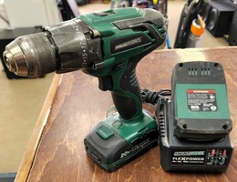 Masterforce Drill w/ 2 Batteries & Charger
