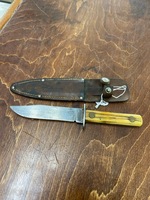 Hand-Made Knife w/ Deer Antler Handle