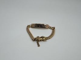 18kt Gold Bracelet w/ "Jose" on Plaque