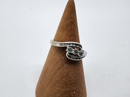 10kt White Gold Ring w/ Small Stones