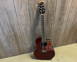 Red Ovation Celebrity Acoustic Guitar