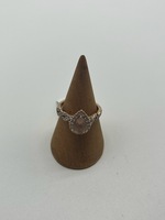 14kt Rose Gold Ring w/ Pear Shaped Pink Stone