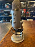 Silver Blue Yeti Condenser Microphone