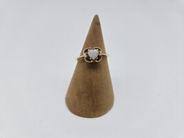 10kt Ring w/ Heart-Shaped Opal Stone