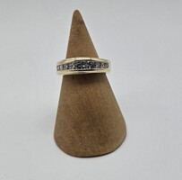 14kt Yellow Gold Ring w/ Two .03, Two .06, Two .10, & One .15 Center Diamonds