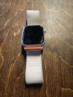 Apple Watch Series 9 (45mm) Pink w/ Charger (Cloth & Velcro Strap)