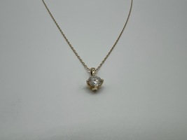 10kt Yellow Gold Necklace w/ 14kt Pendant & .60 Diamond