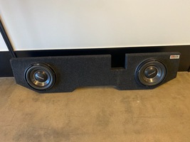 Rockford 10" Shallow Subs 500W RMS Each in Custom Truck Box for 09-18 Dodge Ram