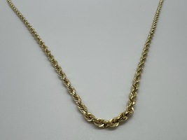14kt Yellow Gold Rope Necklace