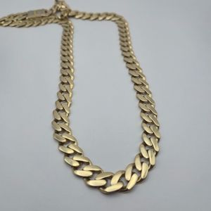 14K YELLOW GOLD CUBAN LINK NECKLACE