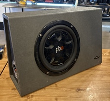 POWERBASS WB101T 10" SINGLE SUBWOOFER LOADED TRUCK BOX 
