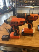 black and decker drill set with charger
