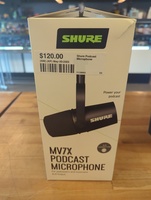  shure MV7X shure podcast microphone