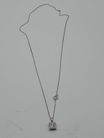 2.00gms Necklace 14K WHITE GOLD NECKLACE WITH .10 CENTER DIAMOND
