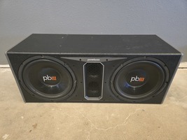 PAIR OF 12" POWERBASS SUBS IN PORTED BOX