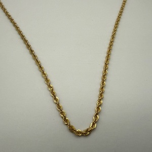 3.10gms 14K YELLOW GOLD ROPE NECKLACE 20"
