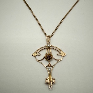 10K YELLOW GOLD NECKLACE 4G WITH PENDANT 