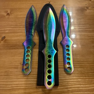 BLUE ANGEL 3PC THROWING KNIFE WITH SHEATH
