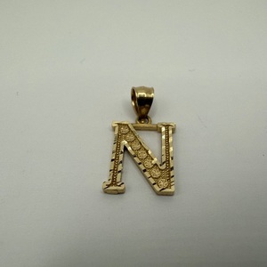 1.20gms Pendant / Charm 14K YELLOW GOLD "N" 